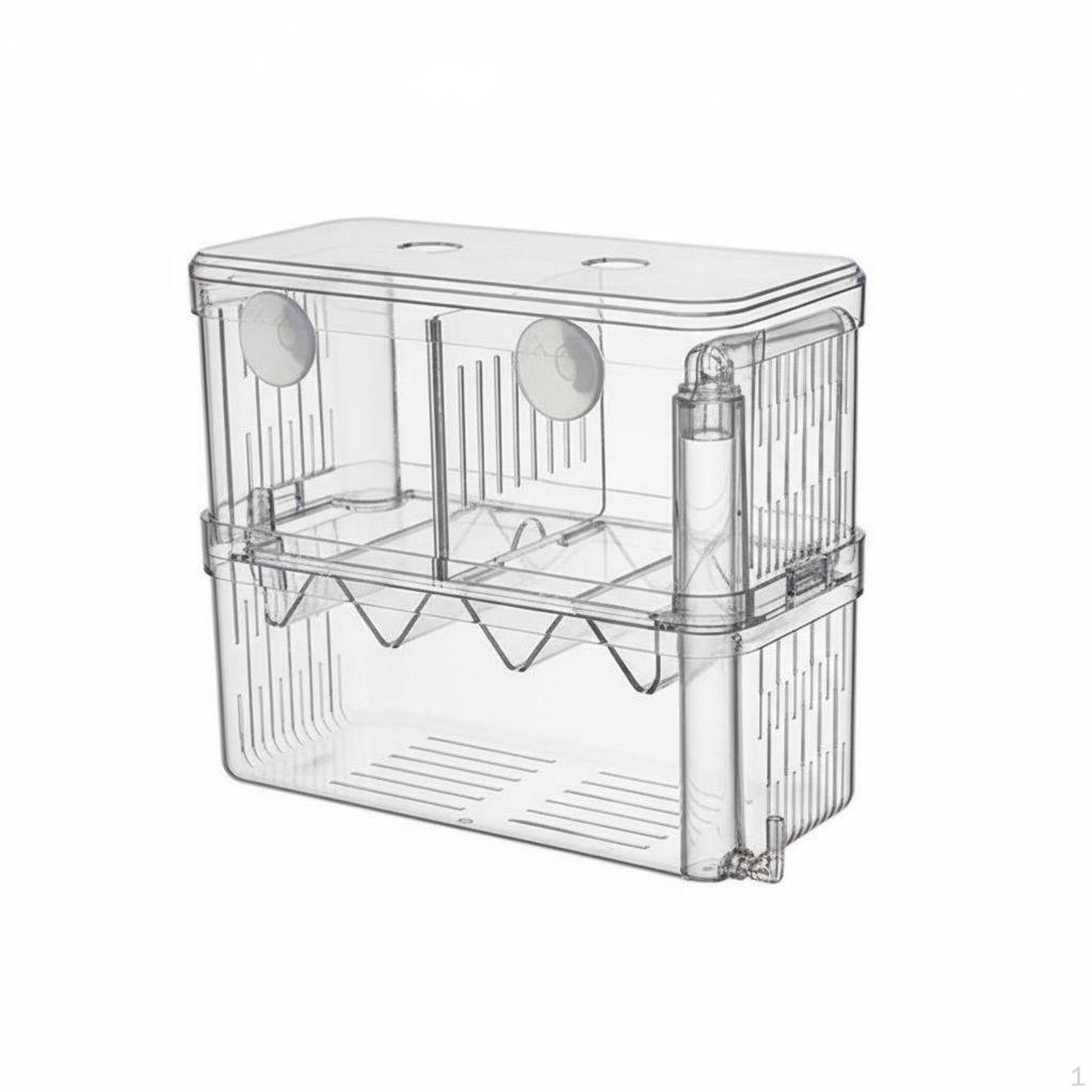 Buoyant Fish Breeding Box High Clearness Breeder Suction Cup Mount Fry Hatchery