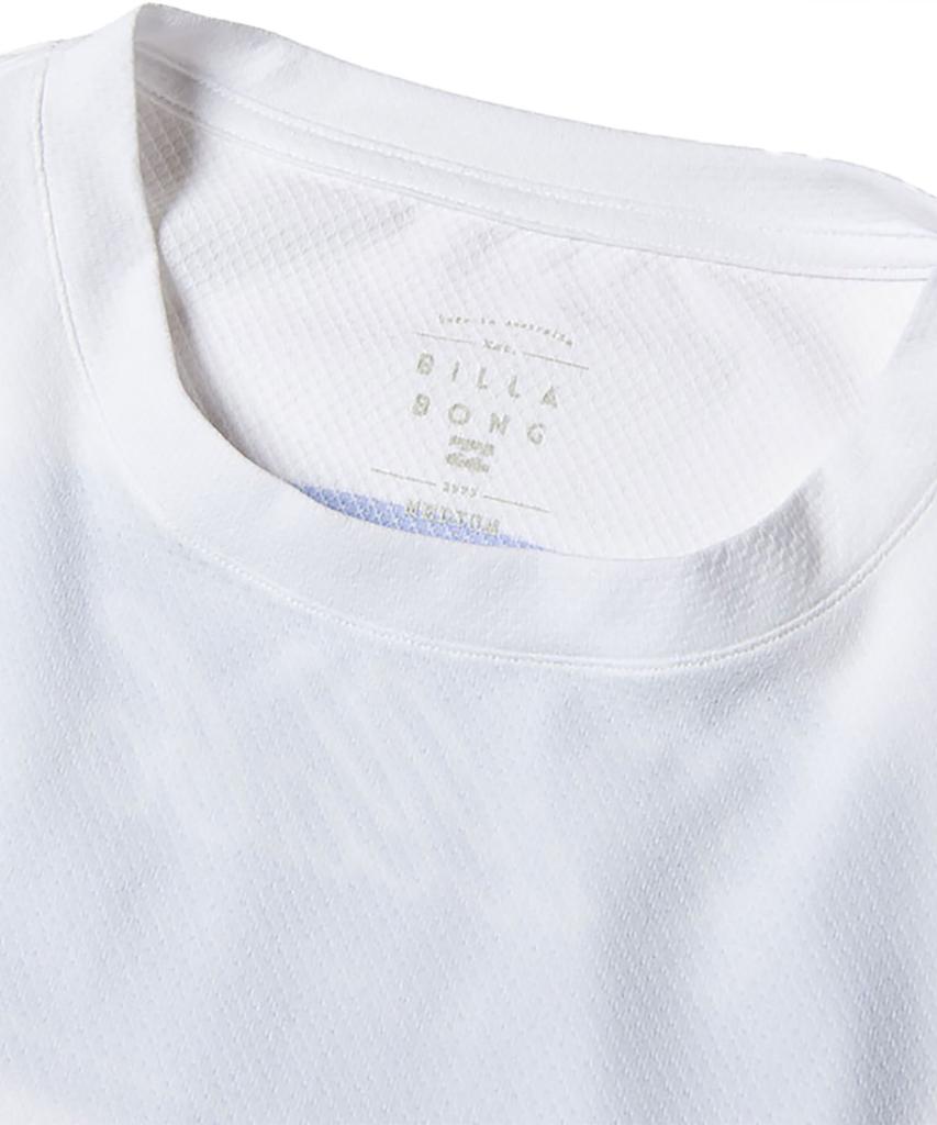 BILLABONG Women'S Eclipse Logo Loose Fit Short Sleeve T-Shirt White