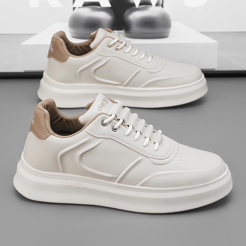 New Style White Shoes Casual Sneaker Winter for Men Low TopsWear-resistant Trendy All-match Easy To Clean Popular Model Tenis