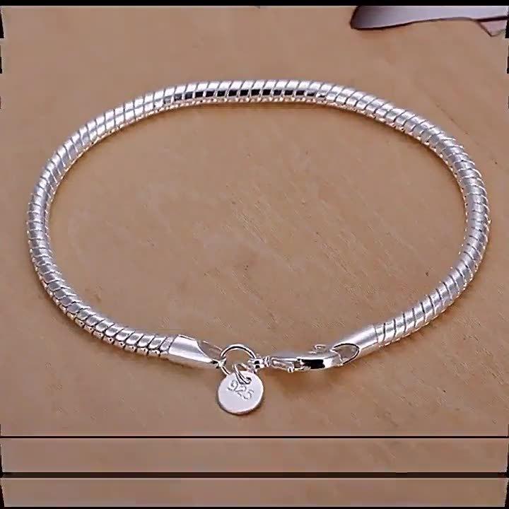 Plated Snake Chain Bracelet Trendy Fashion Jewelry for Women