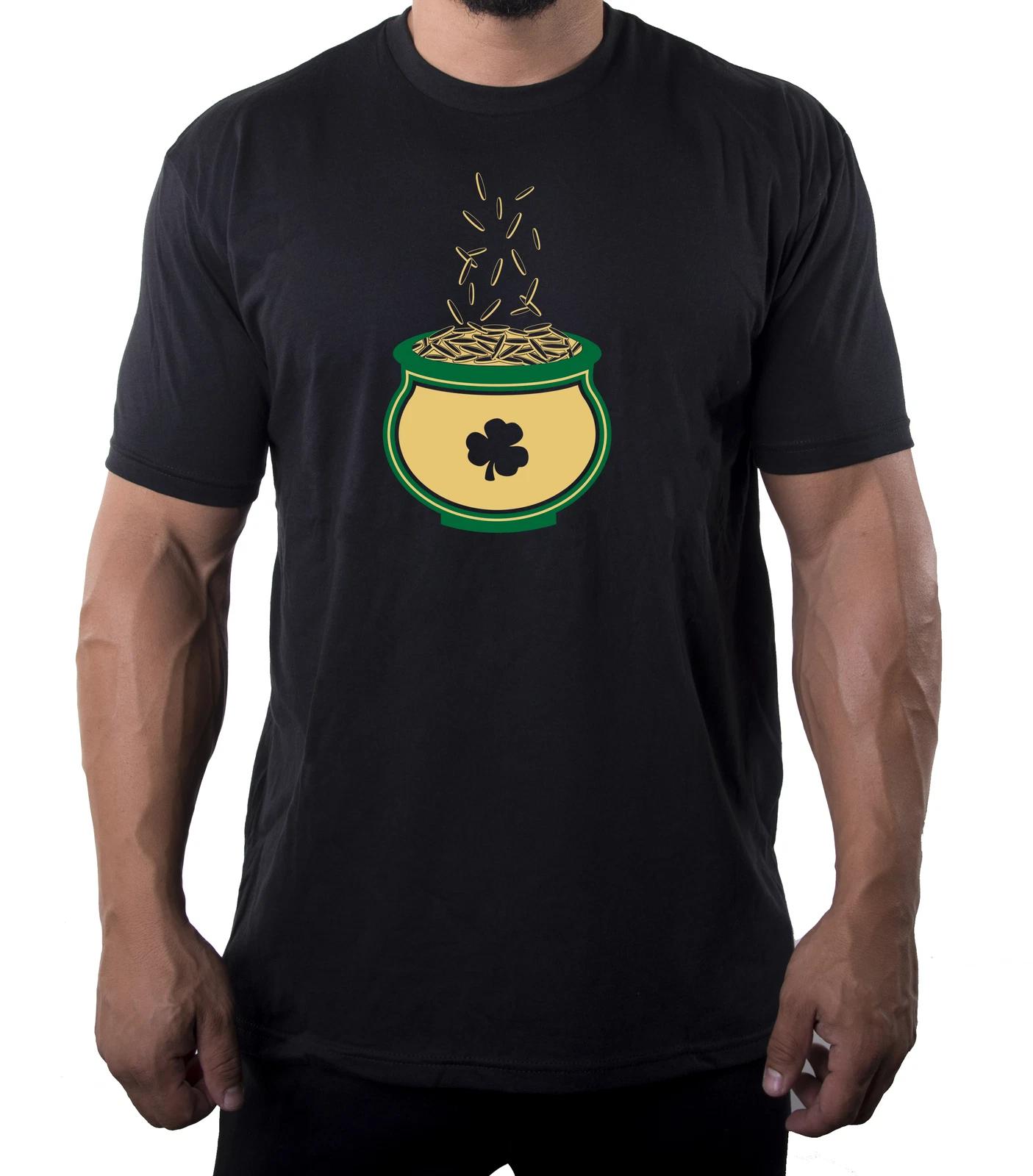 Men St Patrick s Day Shirts, Pot of Gold St Patty s Day Party T-Shirts S