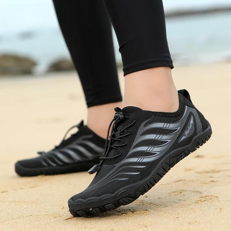 Outdoor Strand Watten Sneaker Herren Damen Schnelltrocknend Aqua Schuhe Barfuß Leicht Atmungsaktiv Wassersport Schuhe zum Tauchen Surfen Angeln