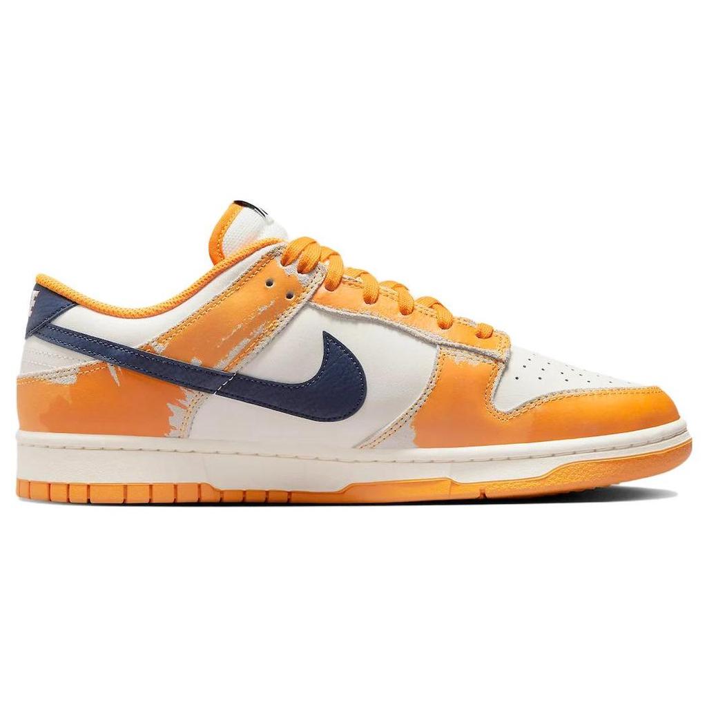Nike Dunk Low Wear and Tear Men Sneakers Orange Laser-Orange Midnight-Navy FN3418-100