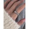 Ring Does Not Fade Niche Design Ins Opening Female High-end Sense Retro Cold Pearl Shell Versatile Irregular