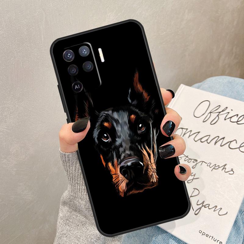 Dachshund Doberman Dog Case For Oppo A5 Pro A15 A17 A57 A77 A94 A74 A54 A16 A76 A96 A40 A60 A80 A18 A38 A58 A78 A98