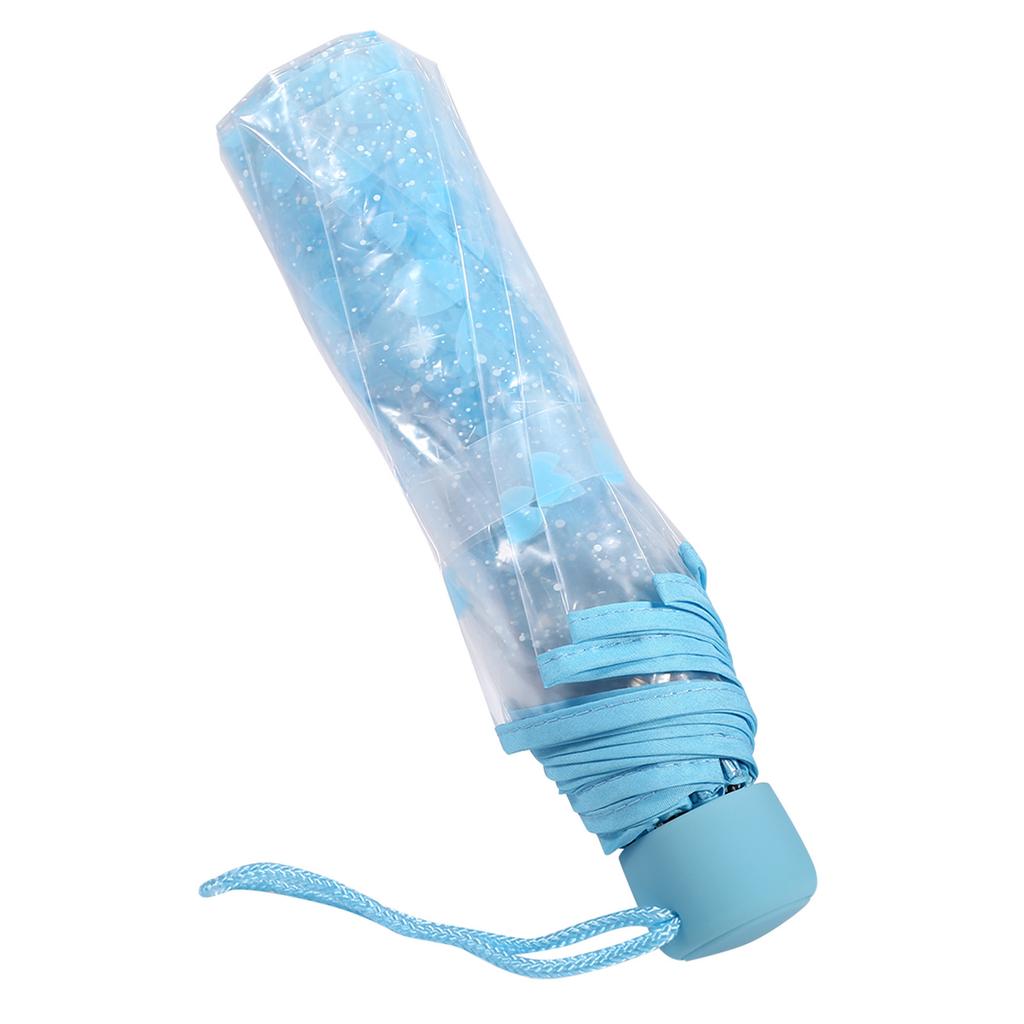 1 szt. Przezroczysty składany parasol Modny parasol księżniczki Kwiat wiśni Cztery kolory