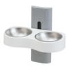 Space Saving Cats Watering Bowl Double Bowl Pet Feeding Bowl Dog Eatting Bowl  for Small Dogs