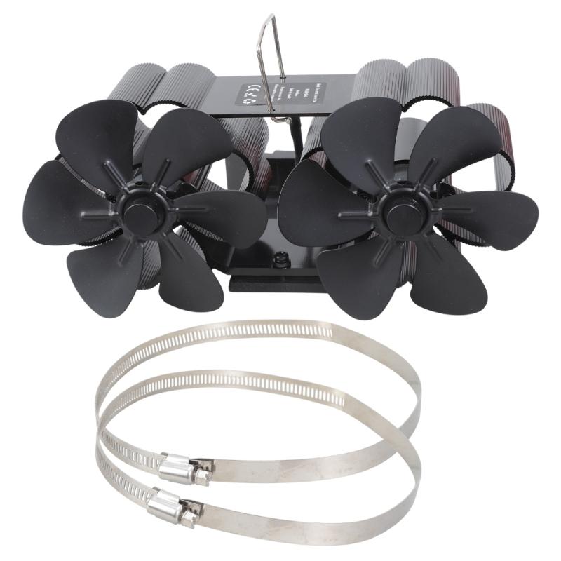 Stove Fan Without Electricity Heat Powered Stove Fan Environmental Friendly Heating Solution for Modern Home Decor 1