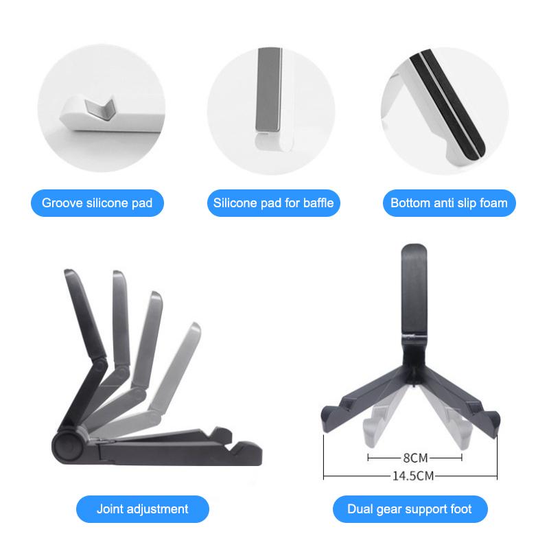1 Stück Faltbarer Lazy Desk Ständer für Handy Tablet Multifunktions Tragbarer Desktop Halter Live Übertragung Video Halterung