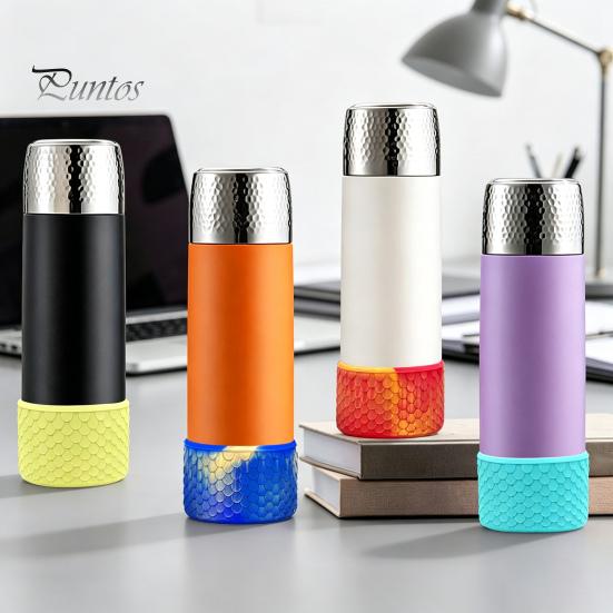 Reusable Silicone Bottle Boot Cup Boot, Fish Scale Pattern Decor, Soft Elastic Water Anti Scratch Accessory Protective Sleeve, Anti-Slip Bottom Cover