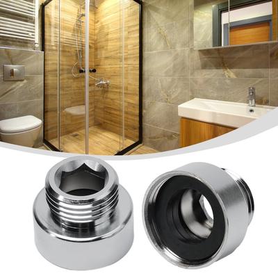 Heavy Duty Shower Hose Head Adaptor 34 Female To 12 Male Chrome Reducer