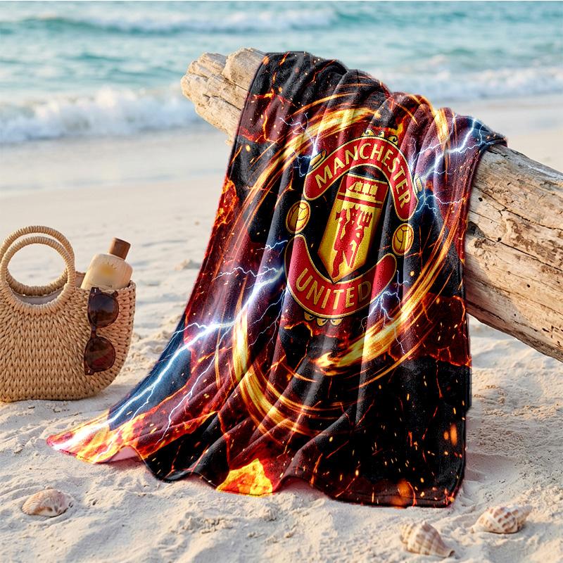 Manchester United Print Microfiber Beach Towel Quick Dry Absorbent Large Towel For Beach Swimming Travel