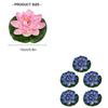 Pack of 5 Artificial Floating Foam Lilies Pad for Pond Fish Tanks Faux Florals