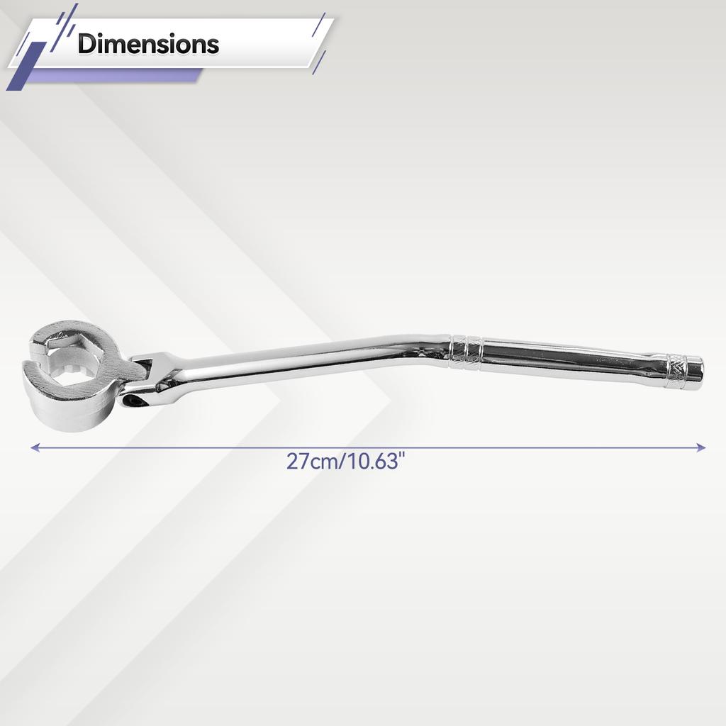 Steckschlüssel für Sauerstoffsensoren, 22 mm, professionelles Werkstattwerkzeug, robust, einfach zu installieren, universeller, flexibler Kopf für Autobefestigungen