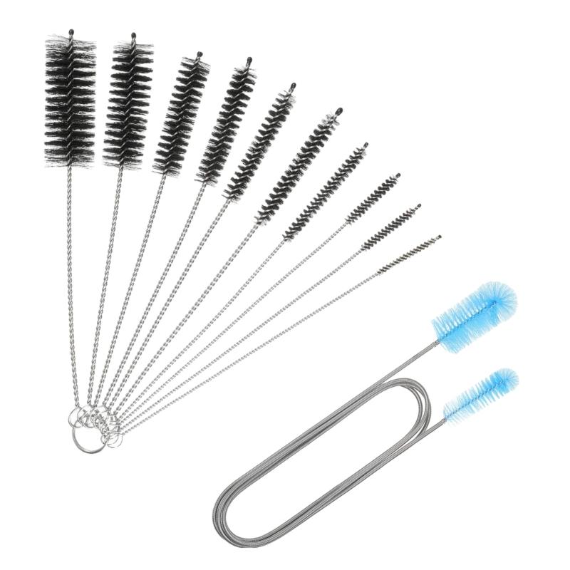 

Straw Brush Drain Brush Aquariums Hose Brush Drain Sink Cleaning Brush Set for Pipe Bottles Bathtub Drain Aquariums Hoses 1
