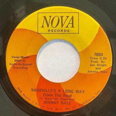 7-Zoll Schallplatte JOHNNY NACE - Nashville ist ein langer Weg die Straße hinunter 7004 Nova Records 1969 US Folk Gebraucht