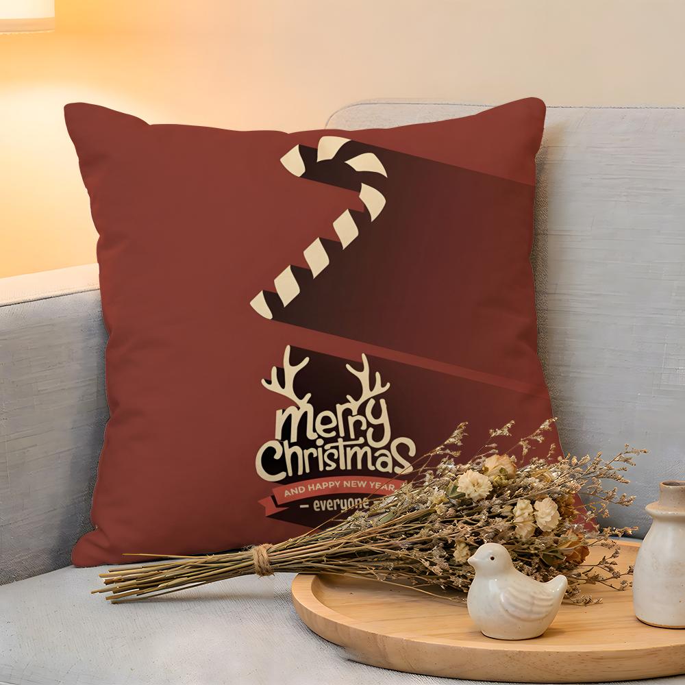 

Cushion Cover Linen SkinFriendly Soft Decorative Case For Sofa Home Decor Christmas Red Collection Pillow cover 30x30cm