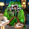 Ben 10 Cartoon Print Blanket - Soft & Comfortable, for Bedroom, Travel, Sofa, Home Decoration - Birthday Christmas Gift for Friend