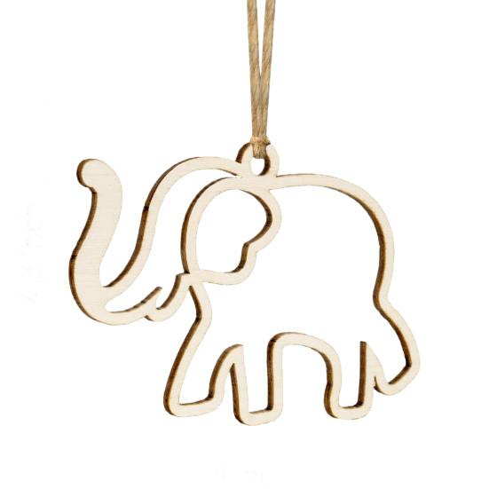 5 Pcs Wooden Christmas Ornaments Sister Hood Elephant Dog Bee Ornament for Xmas Tree Friendship Gifts for Women Best Friends