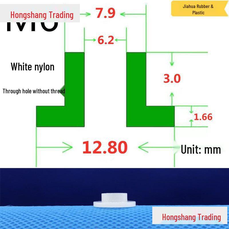 Step T-Shaped Nylon Insulating Bushing Washer, M3-M35 Thread Protection Spacer