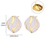 New retro temperament stud earrings love dripping oil high-end niche stainless steel earrings earrings women
