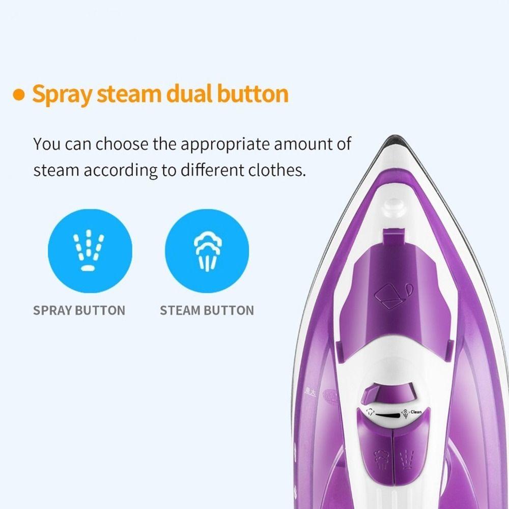 1200W Dry and Wet Double Ironing Iron High Power Electric Iron for Travel Clothing