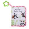 Baby My First Photo Book Memory Keepsake Soft Cloth Photo Book with Safety Mirror for Newborns Baptism Pink Panda 7.1 X 5.5in