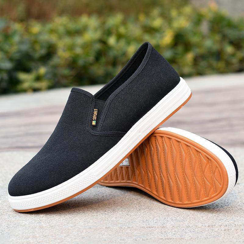 Men's Old Beijing Cloth Shoes - Breathable Mesh, Odor-Proof, Non-Slip, Soft Sole, Wear-Resistant Summer Casual Footwear.