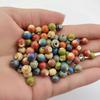 (50 Pcs/Lot) 6mm Round Ceramic Beads DIY Porcelain Loose Beads For Necklace Bracelet Jewelry Making