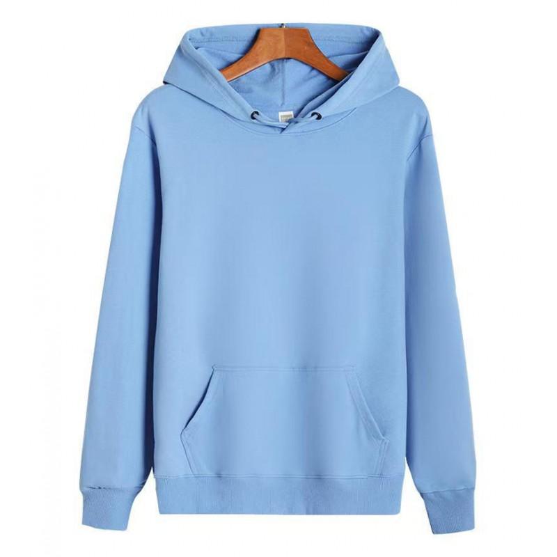250-300g Cotton Fleece Hoodie Loose Fit Casual Sweatshirt Men Women