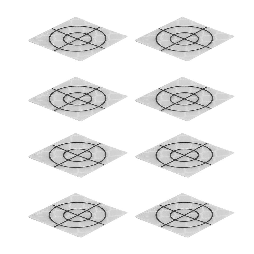 100 KS Samolepicí reflexní fólie Pryskyřičná odrazka Samolepky Záplaty pro totální stanici Měření