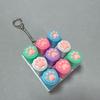Funny Cat Paw Keychain 9 Keyboard Stress Relief Pendant Calm Decompression Keyring  Pass Time