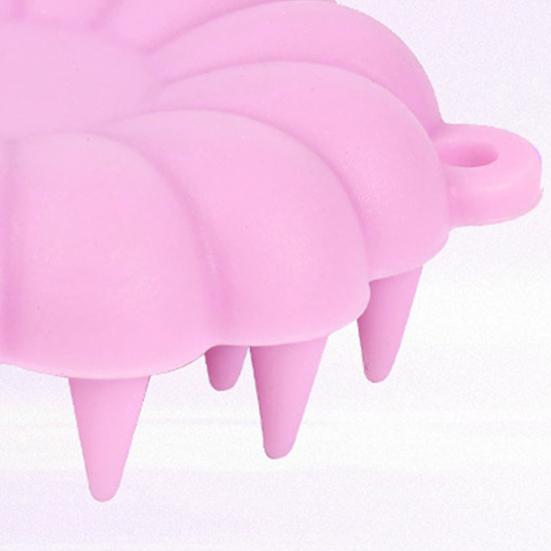 Szczotka do mycia włosów z zawieszką, wielokrotnego użytku, miękki silikon, masażer skóry głowy, bogata piana, głębokie oczyszczanie, narzędzie do pielęgnacji włosów w łazience