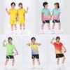 Conjunto Esportivo Infantil, Roupas de Secagem Rápida, Roupas de Treino, Manga Curta Futebol, Basquete Esportes Fitness Calça Conjunto, Número Imprimível de Verão