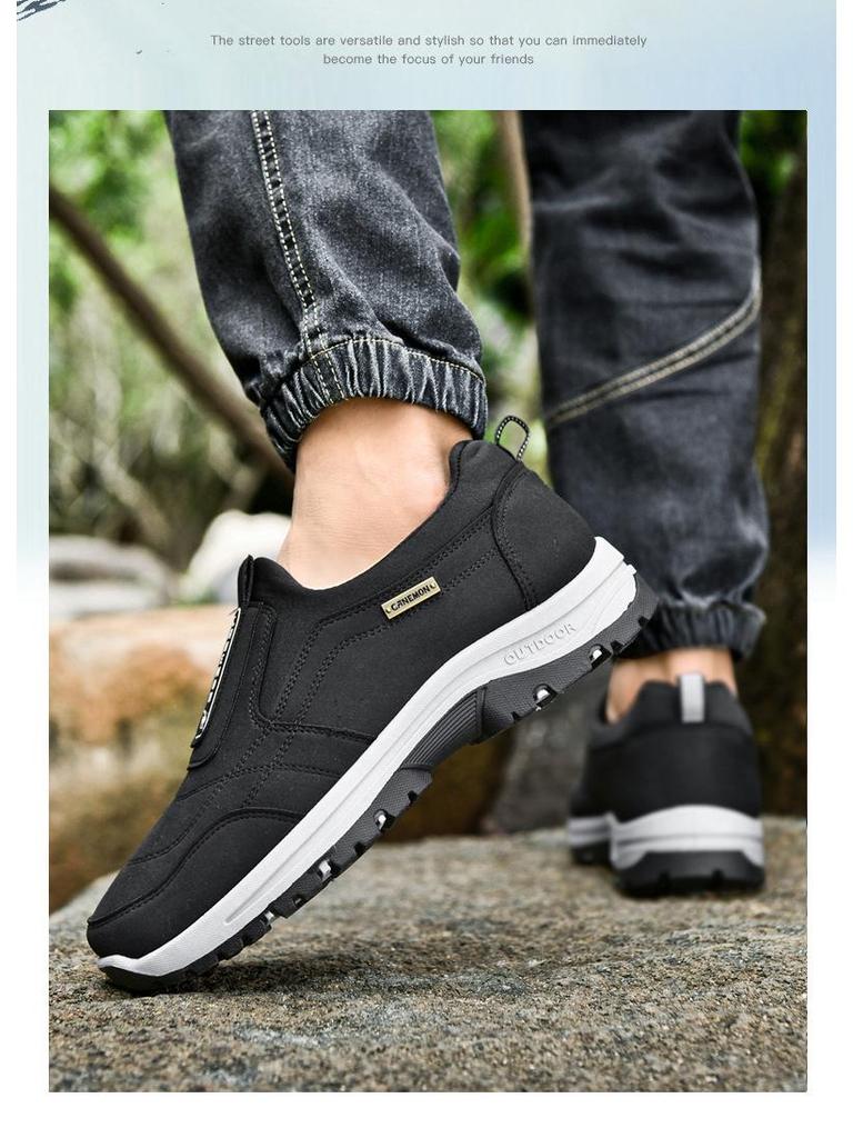 Herren Übergröße Rutschfeste Lässige Slipper-Sneaker - Leicht, Abriebfest, Weiche Sohle zum Gehen im Freien.