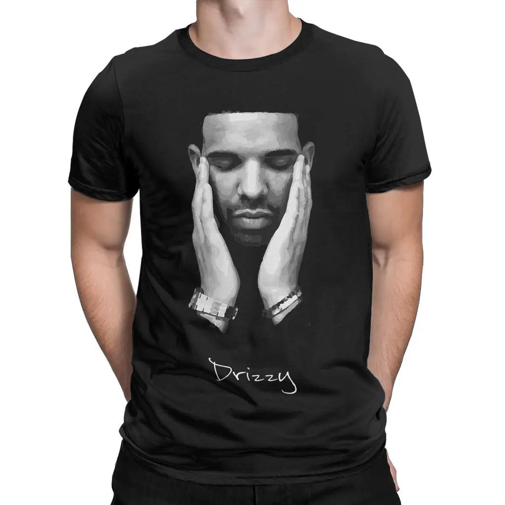 Drake Drizzy Rapper New Album Men T Shirt Novelty Tees Short Sleeve Crewneck T-Shirt 100% Cotton Plus Size Clothing