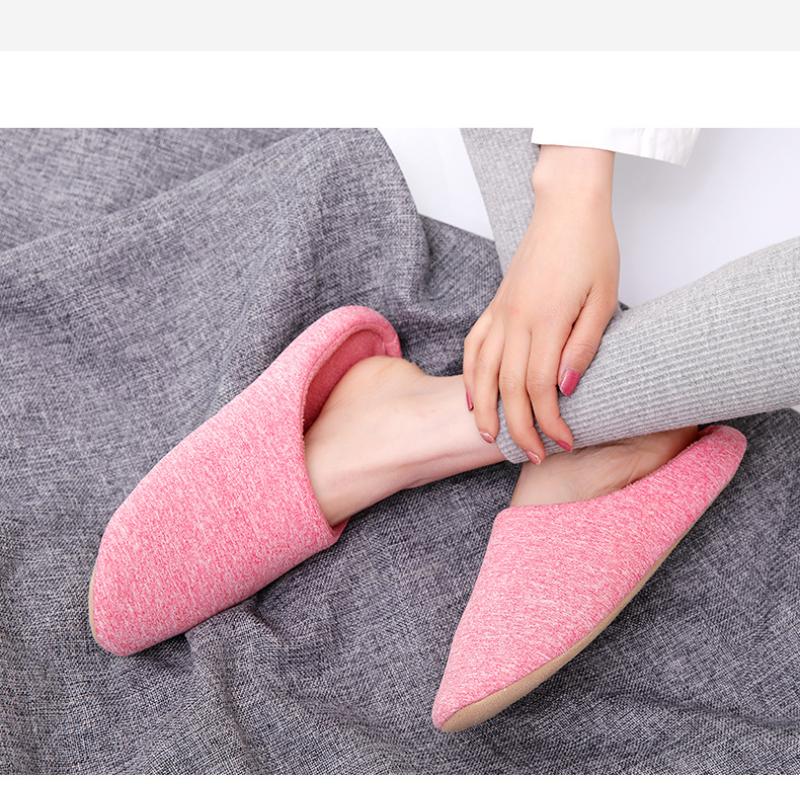 Holzboden für Zuhause für Paare, Warme halbbedeckte Hausschuhe mit weicher Sohle für Herbst und Winter