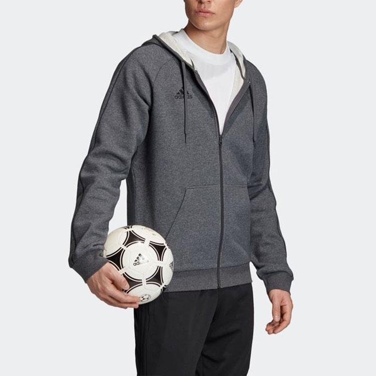 Adidas Jackets Men's Gray Hooded Moderate Other FT8070