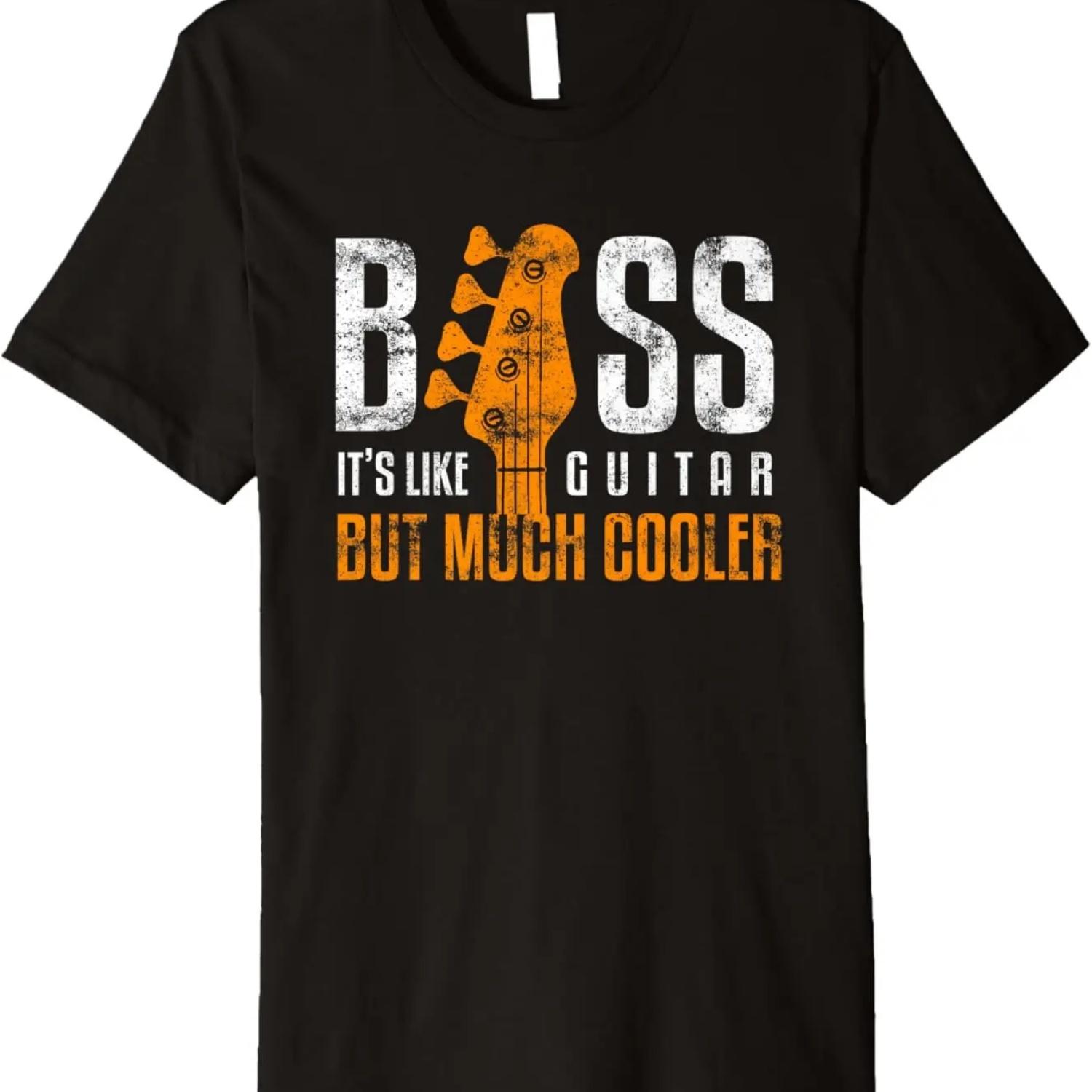 

Bass Its Like Guitar But Much Cooler Bassist and Guitar Rock Premium T-Shirt S чёрный