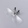 2X Magnification Clip-on Magnifying Glass Detachable Clip on Eyeglass Loupe  Elderly Use