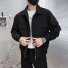 Trendy Men's Solid Color Multi-Pocket Workwear Jacket for Spring & Autumn