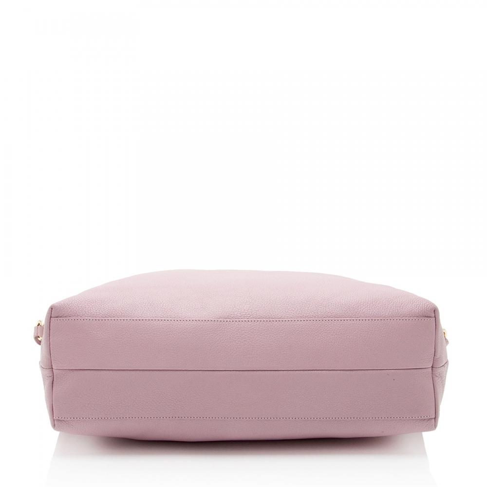 Salvatore Ferragamo Leather Mika Tote Pink