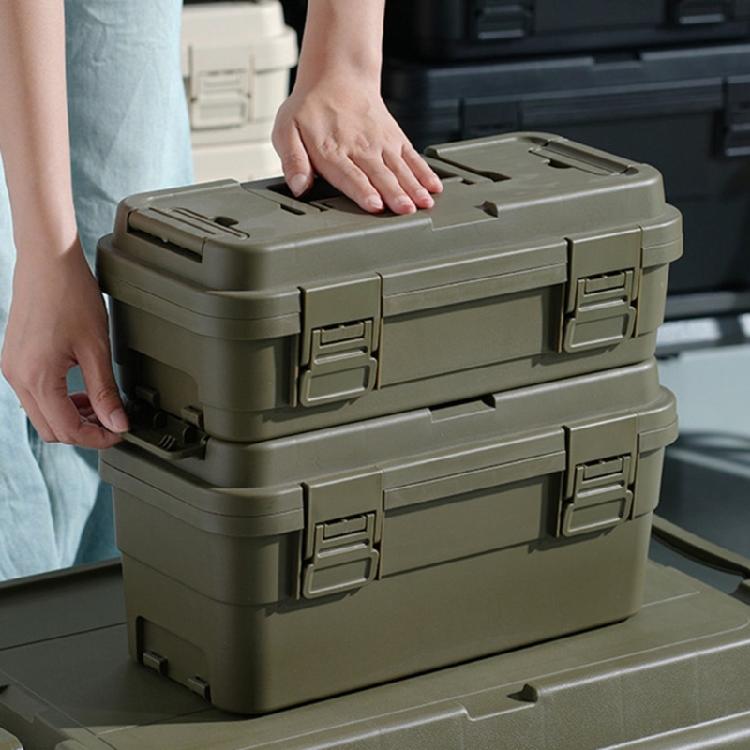 Tool Storage Box Pouch PP Material With Secure Lock Internal Dividers Medium 6.5L Small 4L Capacities Organized Solution