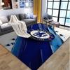 Football Club F.C Pattern Rug, Indoor/Outdoor Mat, for Picnic, Gameroom, Bedroom, Office, Living Room, Home Decor Carpet, Birthday Gift