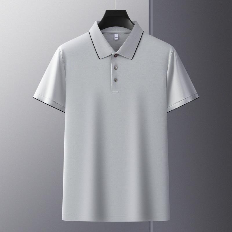 Hochwertiges Herren-Polohemd, Ammoniak-Finish, doppelseitiges Piqué, Umlegekragen, Kurzarm, Business Casual Teamuniform