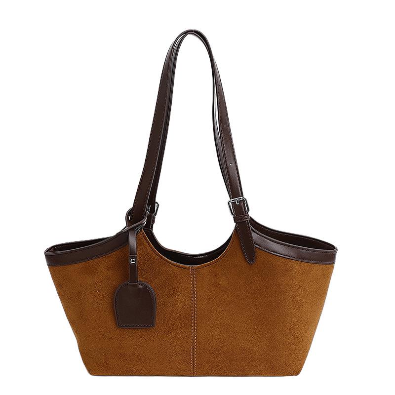 Retro and Fashionable Hand-held Vegetable Basket Bag, Versatile Matte Single-shoulder Crossbody Tote Bag