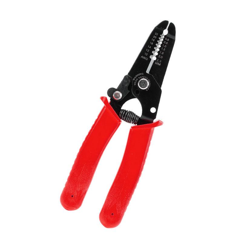6-inch Wire Stripper & Crimping Tool with Flat-Nose Pliers Single-color wire stripper (Bulk packaging)