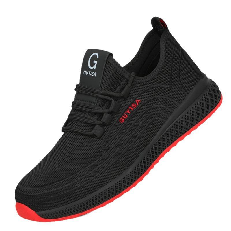 Cross-Border Men's Steel Toe Work Shoes - Anti-Smash, Anti-Puncture, Wear-Resistant, Comfortable Mesh Safety Shoes