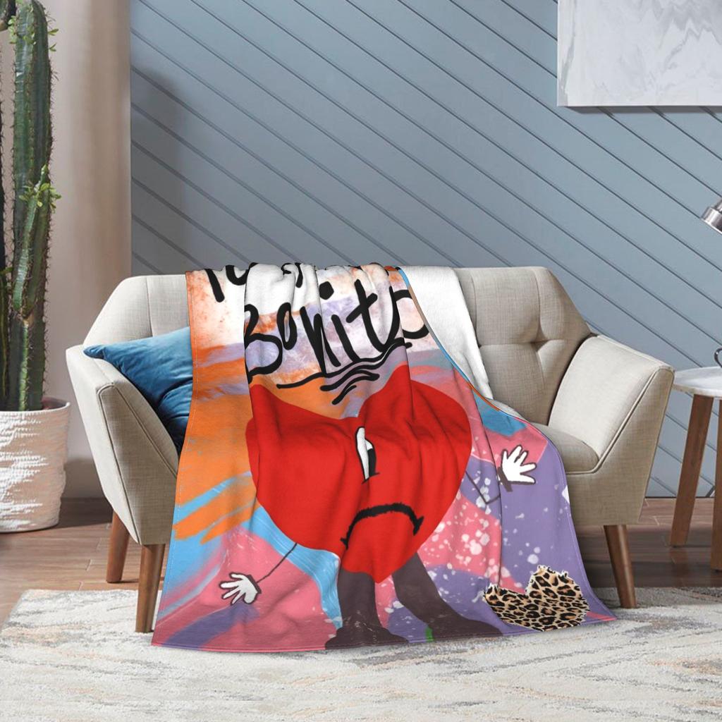 Bads Bunnys Debi Tirar Mas Fotos DTMF 2025 Blanket Super Soft Warm  Throw Blankets for Sofa 50x60 Inch Multi-size Rug Piece