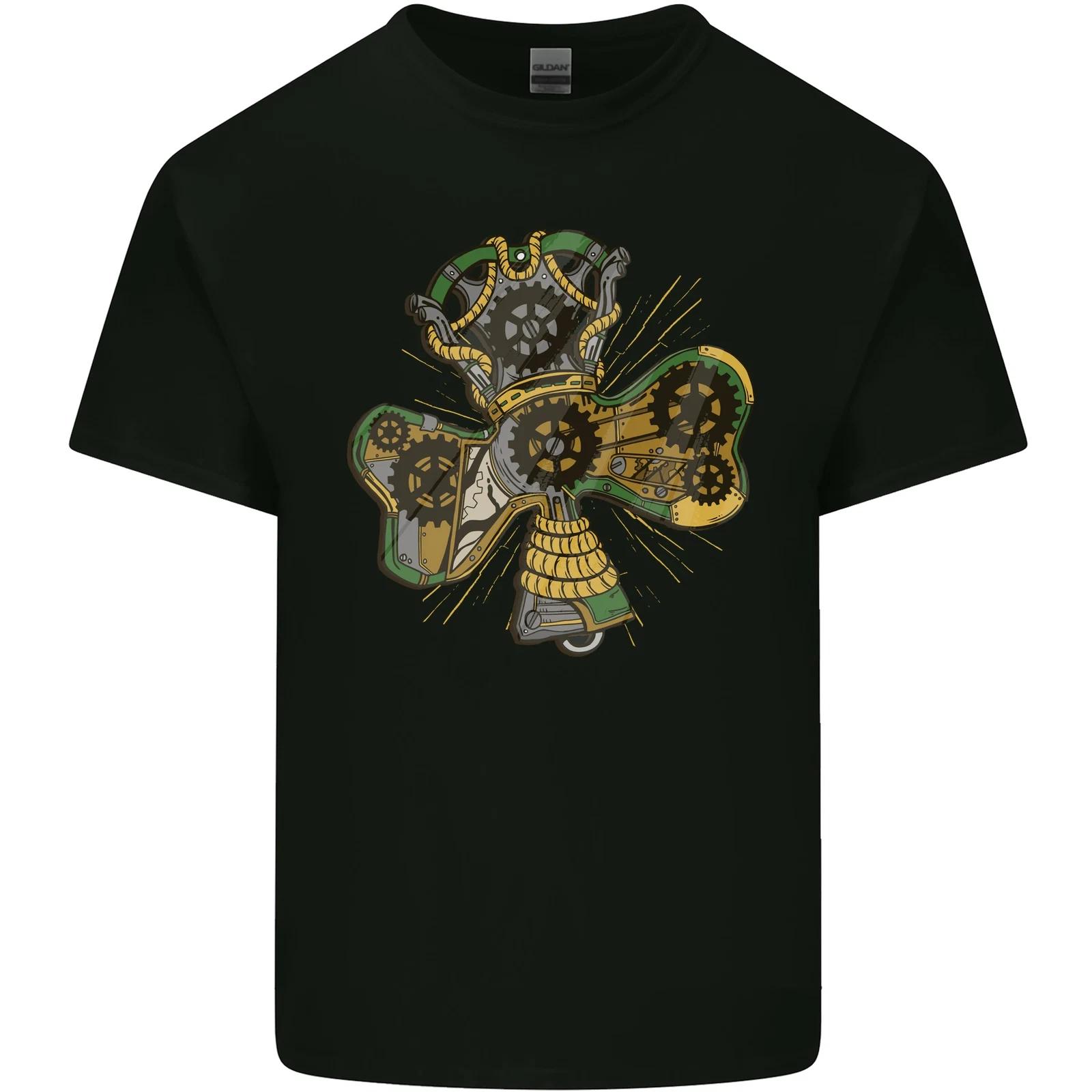 Steampunk Shamrock Kids T-Shirt Childrens 3XL
